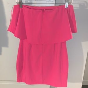 catalina ruffle tube mini dress